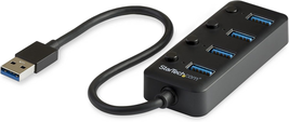 4 Port USB 3.0 Hub - USB-A to 4X USB 3.0 Type-A with Individual On/Off P... - $65.33