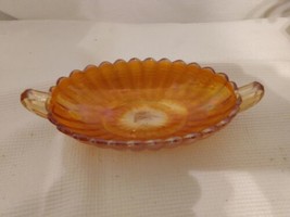 Vintage Indiana Carnival Glass Marigold Oval Bowl 8&quot; x 4&quot; - £9.39 GBP