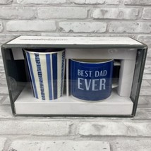 Best Dad Ever Mug Set Threshold 2 Pack Travel Mugs Dishwasher Microwave Safe New - £7.78 GBP