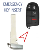 EMERGENCY KEY FOR Jeep Compass Renegade  2015 - 2024  w/KeyRing Hole SIP22 - €8,56 EUR