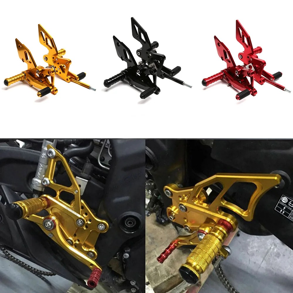 For Yamaha YZF R3 R25 MT-03 Motorcycle Accessories CNC Aluminum Adjustable Rear - £113.57 GBP