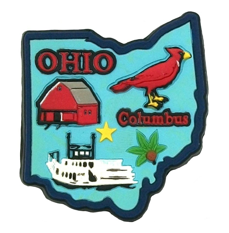 Ohio Columbus Multi Color Fridge Magnet - $6.99