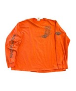 Harley Davidson Mens 2XL Long Sleeve Orange T Shirt Las Vegas - £18.88 GBP