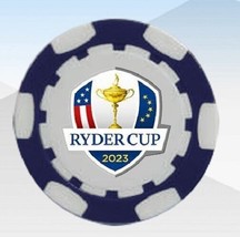 Ryder Cup 2023 Blue Poker Chip - 1pc - £3.50 GBP