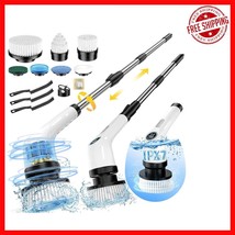 Cordless Electric Spin Scrubber with Adjustable Handle for Effortless Cl... - $34.64