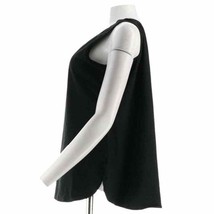 Women with Control Black tank top shirt tail hem M New A306465 - £9.19 GBP