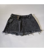Zara Women&#39;s Black Cut Off Denim Bootie Shorts High Waisted Size M - $272.80 MXN