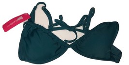 Xhilaration “Dark Green” Size M(4-6) Swimsuit Top W/ Tags - $9.42