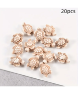 20pcs Creamy White Turtle Natural Stone Beads  - New - £10.16 GBP