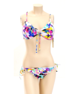 Seafolly Australia 2-Piece Multicolor Floral Bikini Swim Suit Women&#39;s 8 NWT - £71.65 GBP