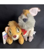 Disney Store Oliver and Company Oliver And Dodger Bean Bag 7&quot; Plush Toy NWT - £22.99 GBP