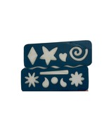 Lot 2 FISKARS Hard Plastic Drawing Stencils Templates Scrapbooking Shapes - $10.66 CAD