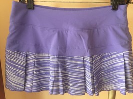 Nike DriFIT Woven Printed Pleated Tennis Skort - Court Purple Sz Med - M... - $29.69