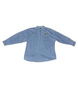 VTG 90s The Cubby Bear Chicago Bar Denim Long Sleeve Button Up Men&#39;s Sz ... - $17.10