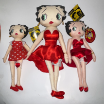 Kelly Toys Betty Boop Vintage 1999 Dolls Lot of 3 W/ Tags King Features Syndicat - £39.37 GBP