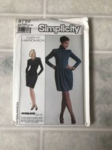Simplicity 8792 Vintage Cathy Hardwick Overlock Serger Formal Dress Sz 6-12 - £13.25 GBP