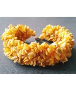 Natural Butterscotch Amber Bracelet / Certified Baltic Amber - $43.00