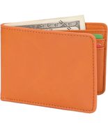 Mens Slim Front Pocket Wallet ID Window Card Case with RFID Blocking - O... - £15.72 GBP