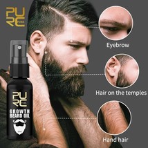 PURC Beard Growth Oil Cares For Beards and Stimulates Thickening of Beard Growth - £7.18 GBP