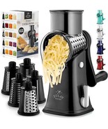 Cheese Grater Hand Crank Grater For Kitchen With Reinforced Suction Rota... - $69.80