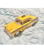 1957 Chevrolet Bel Air Taxi Yellow - 1:40  Pullback Drive Diecast - $27.34 CAD