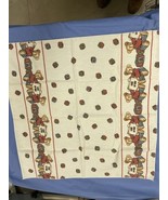 Vintage Baby Receiving Blanket Spring Industries Blue Jean Teddy Balloon... - $16.56 CAD