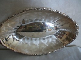 Vintage Silver-plated Oval Serving Bowl (#0648) - £15.71 GBP