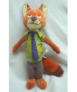 Disney Store Zootopia SOFT NICK WILDE THE FOX 13&quot; Plush STUFFED ANIMAL TOY - $41.81 CAD