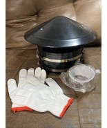 Cone Top Chimney Cap w/ Screen, Adjustable Round Roof Rain Chimney Cover - $461.62 MXN