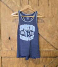 Sporting Kansas City Blue Tank Top Shirt Youth Girls Size M 10-12 Adidas... - $214.77 MXN