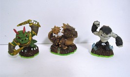 Skylanders Spyro&#39;s Adventure Dino Rang, Bash, Terrafin Earth Figures Lot - £11.53 GBP