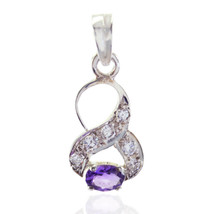 captivating Amethyst 925 Sterling Silver Purple Pendant Natural exporter... - £19.66 GBP