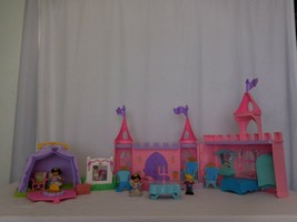 Fisher Price Little People Pink Dance Twirl Castle + tent camping + Horse Stall - $20.80