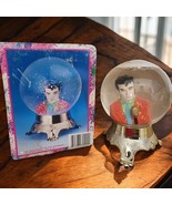 Vintage Young Elvis Presley Glitter Snow Globe By Eleco In Original Box ... - €27,01 EUR