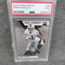 2020 Panini Mosaic Henry Ruggs III NFL Debut Rookie RC PSA 9 MINT #269 - £23.94 GBP