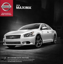 2014 Nissan MAXIMA sales brochure catalog sheet US 14 3.5 S SV 4DSC - £4.79 GBP