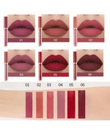 6 Colors Long Lasting Velvet Lips Tint Liquid Lipsticks Waterproof Non-S... - $14.54 CAD