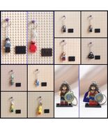 MINIFIGURE KEYCHAIN-Harry Potter Wonder Woman Sesame Street with Charms New - $8.50