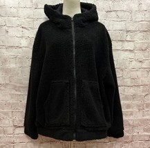 Fabletics Womens Lotta Cocoon Sherpa Fleece Full-Zip Hoodie Jacket Size Xxl New - £61.86 GBP
