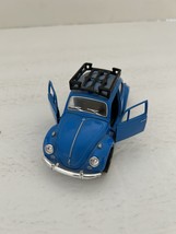 Vintage 1967 Volkswagen Classical Beetle Blue Car Figure - £45.64 GBP