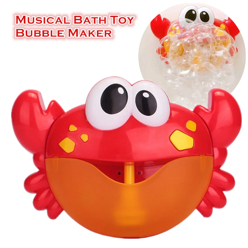 Baby Toys Bath Bubble Maker Machine Tub Music Bubble Bathtub Soap Machine Blower - $18.09