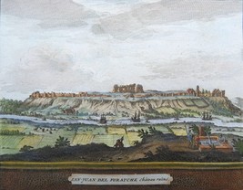 Spain, Seville, San Juan de Aznalfarache P. van der Aa, 1707, San Juan d... - $58.75