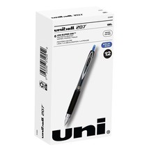 uni-ball uniball 207 Retractable Gel Pens Micro Point 0.5mm Blue Ink 12/Pack - £23.17 GBP