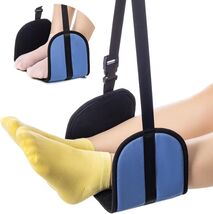 Perfitel Airplane Adjustable Footrest Hammock for Long Travel Flights in... - $13.23