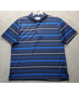 Grand Slam Tennis Golf Polo Shirt Mens Large Multi Striped Short Sleeve ... - $33.41 CAD