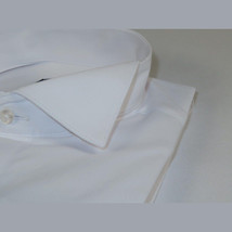 Men Tux Formal 100% Cotton Shirt MANSCHETT Turkey Slim Fit 305-01 White Wing tip image 6