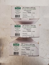 15000 Qty Genuine 1/4&quot;x 3/4&quot; Leg Gauge Galvanized Staples IL11BAB (15000... - $903.32 MXN