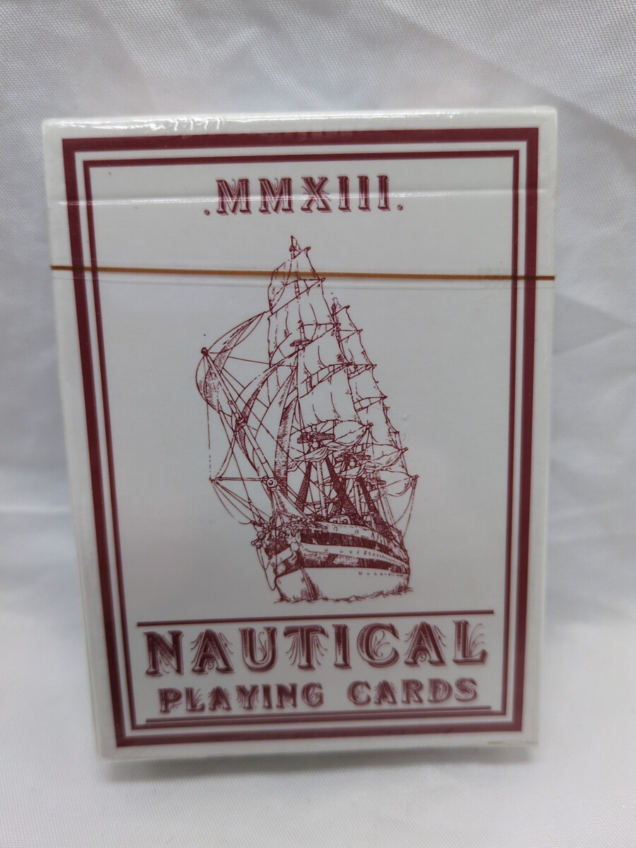 Nautical Red Playing Cards MMXIII Hopc Anchor Back 1989 - $21.77