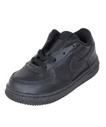 Nike Air Force 1 Toddlers Shoes Black Leather 307119 001 Vintage Size 7.... - £41.68 GBP