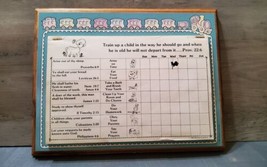 Vintage 1986 Precious Moments Wooden Hanging Check Off To Do List Religious Rare - £33.28 GBP